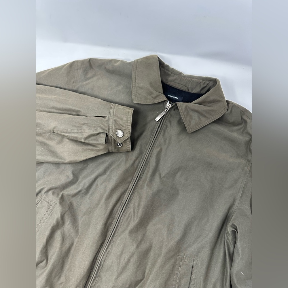 Men Claiborne Outerwear Microfiber Soft Long Sleeve Light Jacket Lined Sz M GHB8